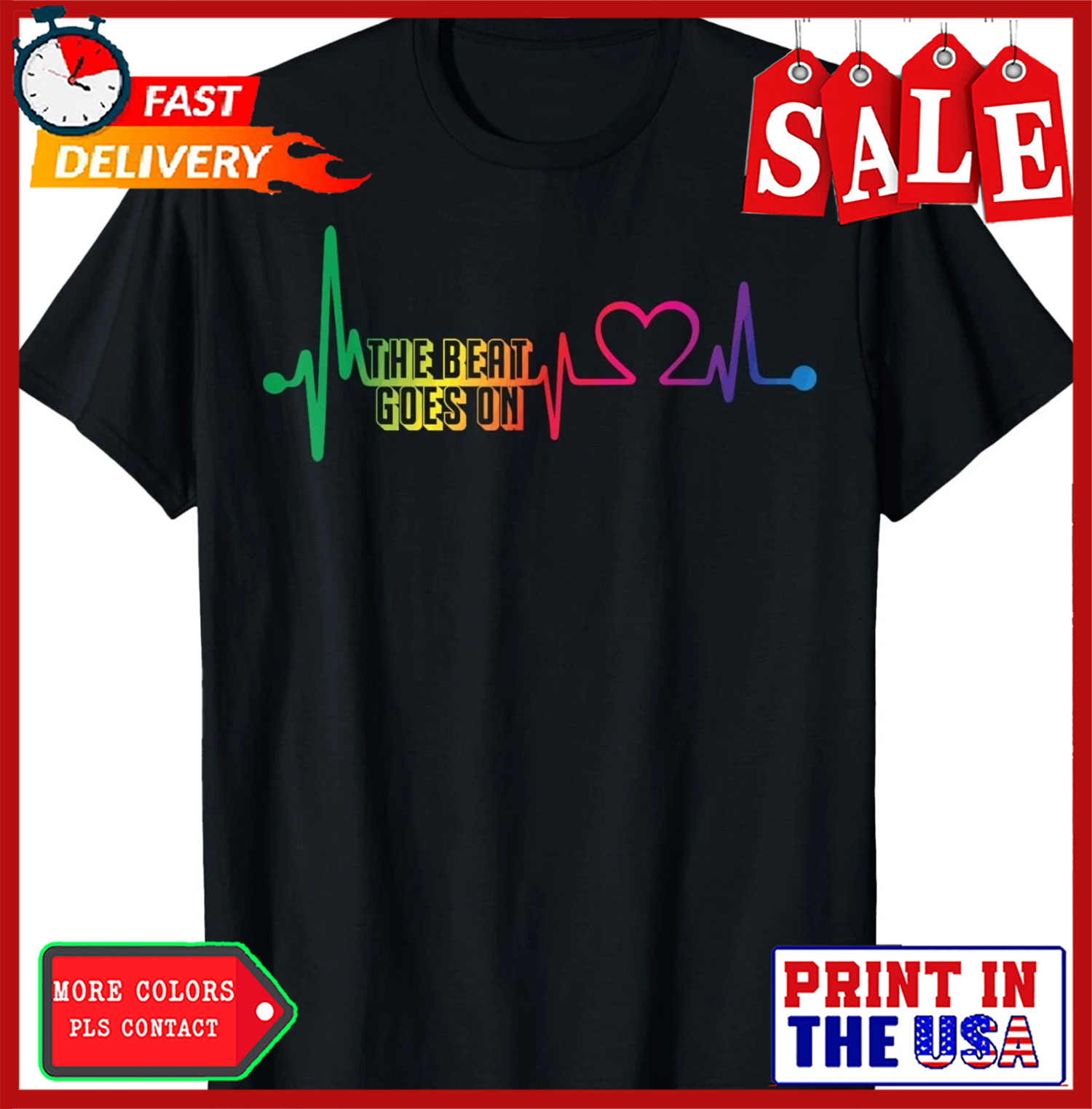 Heart Surgery Patients The Beat Goes On Open Heart Surgery Gift Unisex T-Shirt