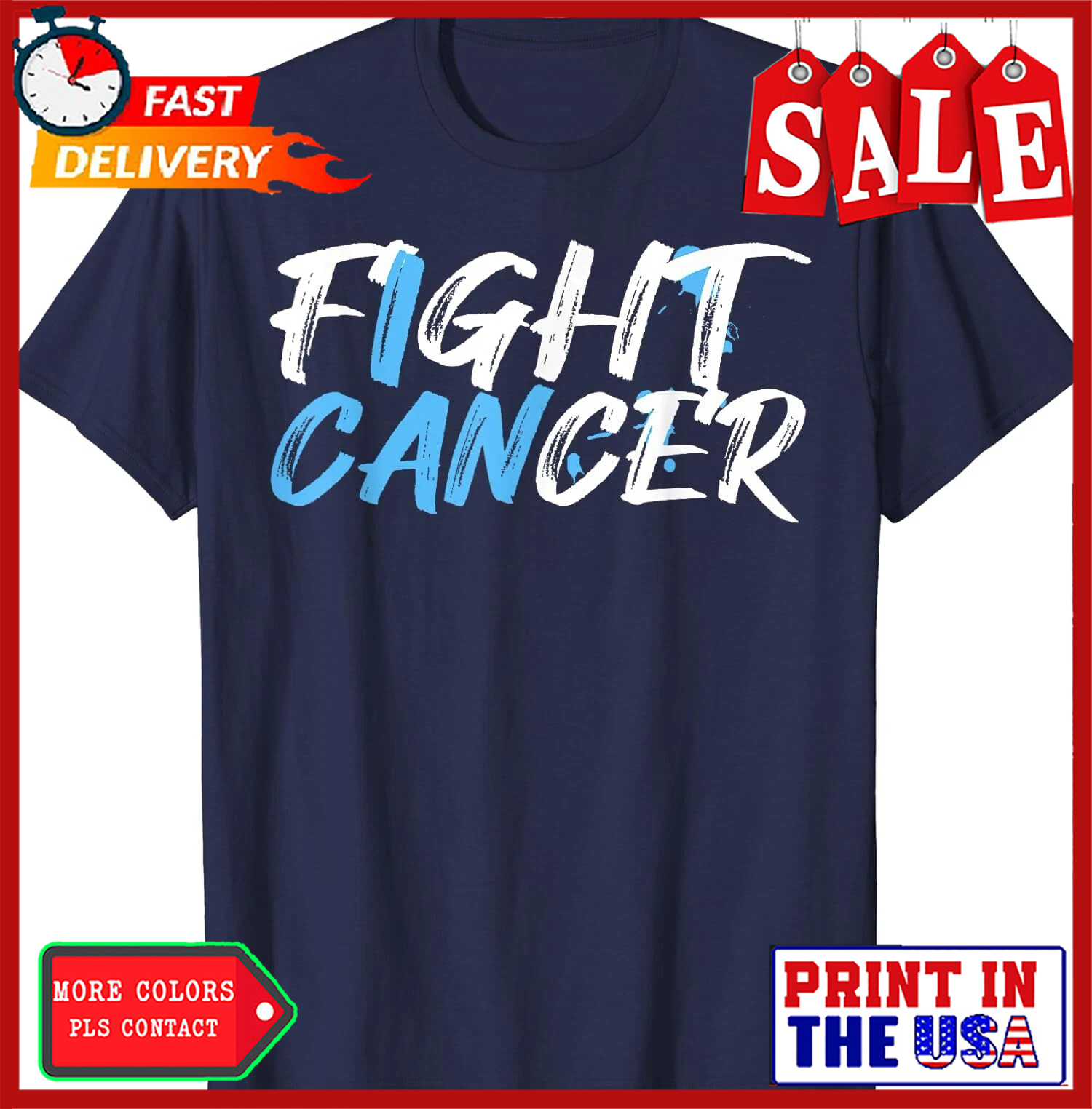 Show Prostate Cancer Awareness And Fight Cancer Unisex T-Shirt